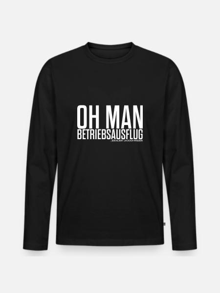 Gift| Company outing escalates again - Men's Premium Organic Long Sleeve Shirt - black