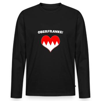 Upper Franconia Franconia Franconian Franconian French Gift - Men's Premium Organic Long Sleeve Shirt - black - Front - Nico (187cm)