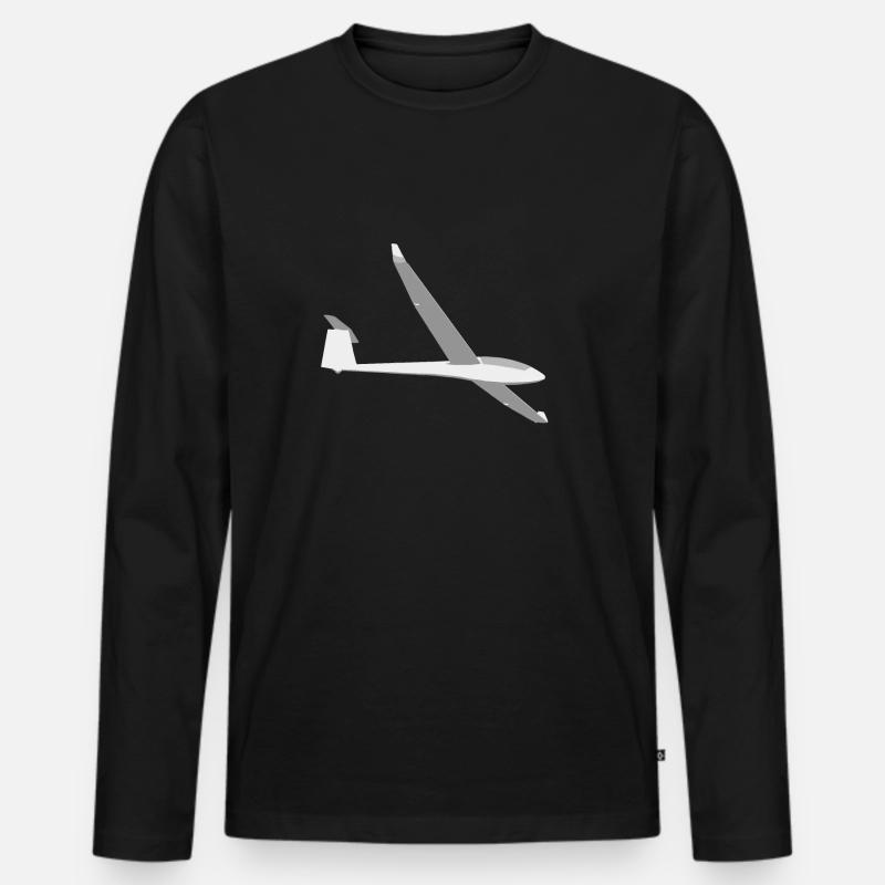 LS8 Segelflugzeug - Männer Premium Bio Langarmshirt - Schwarz