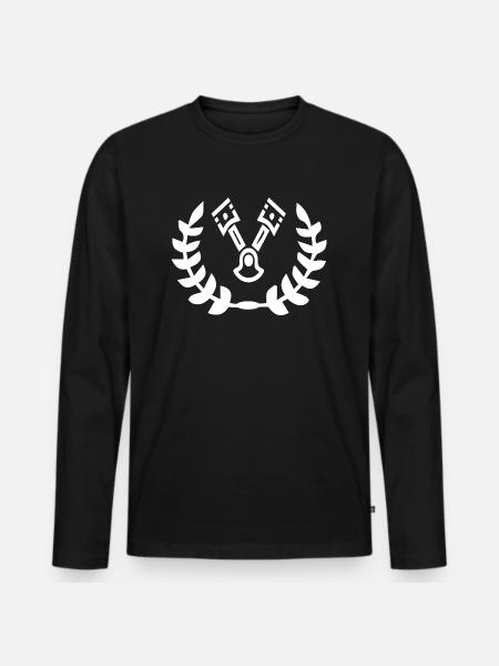 Car Auto - Men's Premium Organic Long Sleeve Shirt - black