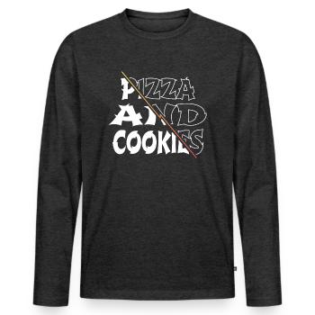 humor chef funny tshirts bake bakery teach awesome - Männer Premium Bio Langarmshirt - Anthrazit meliert - Vorne - Nico (187cm)