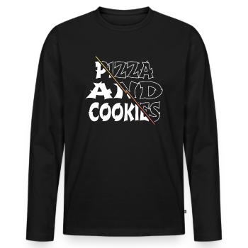 humor chef funny tshirts bake bakery teach awesome - Men's Premium Organic Long Sleeve Shirt - black - Front - Nico (187cm)
