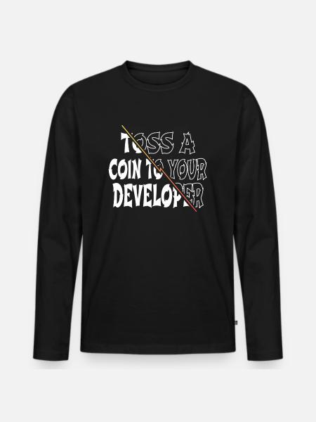 birthday present dayfathers day - Men's Premium Organic Long Sleeve Shirt - black