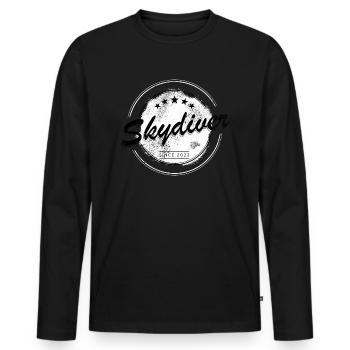 Skydiver since 2022 Geschenk Tandemsprung - Männer Premium Bio Langarmshirt - Schwarz - Vorne - Nico (187cm)