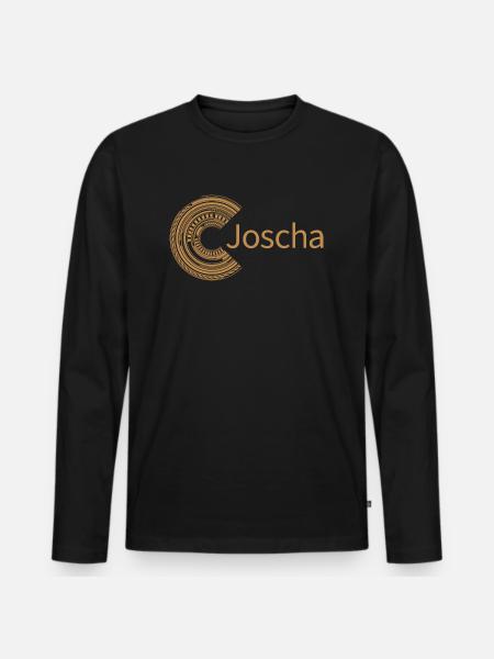For Joscha - Men's Premium Organic Long Sleeve Shirt - black