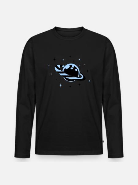 Planet 01 - Men's Premium Organic Long Sleeve Shirt - black