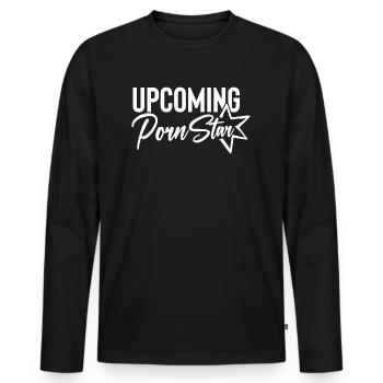Prochaine star du - T-shirt manches longues Premium bio Homme - noir - Devant - Nico (187cm)