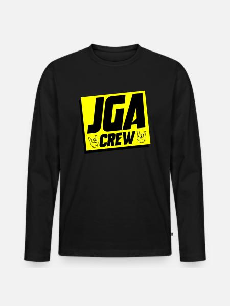 Jga Crew Junggesellenabschied - Männer Premium Bio Langarmshirt - Schwarz