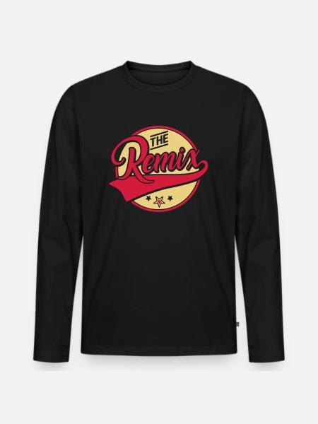 The Remix - Der Remix - The Original - Familie - Mannen Premium Bio shirt met lange mouwen - zwart