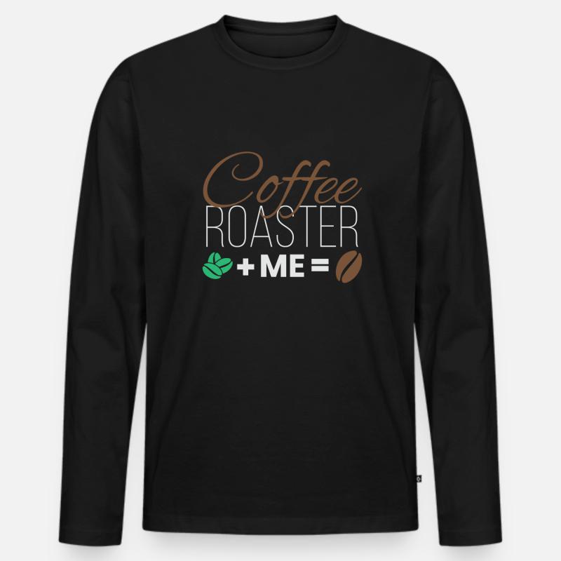 Coffee Roaster Kaffee Rösten - Männer Premium Bio Langarmshirt - Schwarz