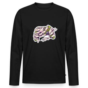 Maman Joystick Controller Gamer - T-shirt manches longues Premium bio Homme - noir - Devant - Nico (187cm)