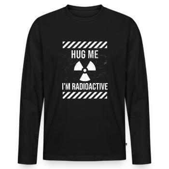 IM Radioactive Strahlentherapie Krebs - Männer Premium Bio Langarmshirt - Schwarz - Vorne - Nico (187cm)