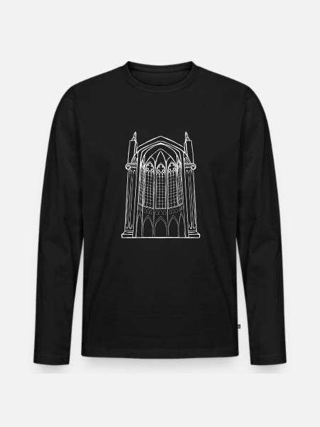 Church Gothic Gothic Architecture - Men's Premium Organic Long Sleeve Shirt - black