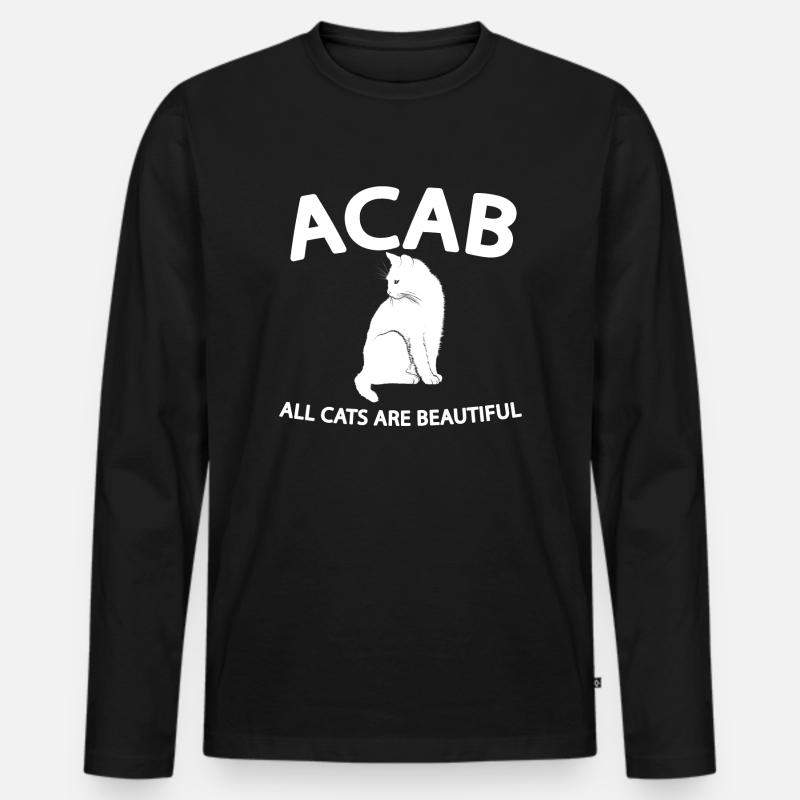 ACAB 1312 - Männer Premium Bio Langarmshirt - Schwarz