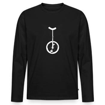 monocycle hockey monocycle - T-shirt manches longues Premium bio Homme - noir - Devant - Nico (187cm)