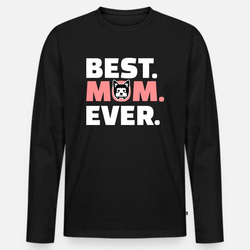 Yorkshire Terrier - Männer Premium Bio Langarmshirt - Schwarz
