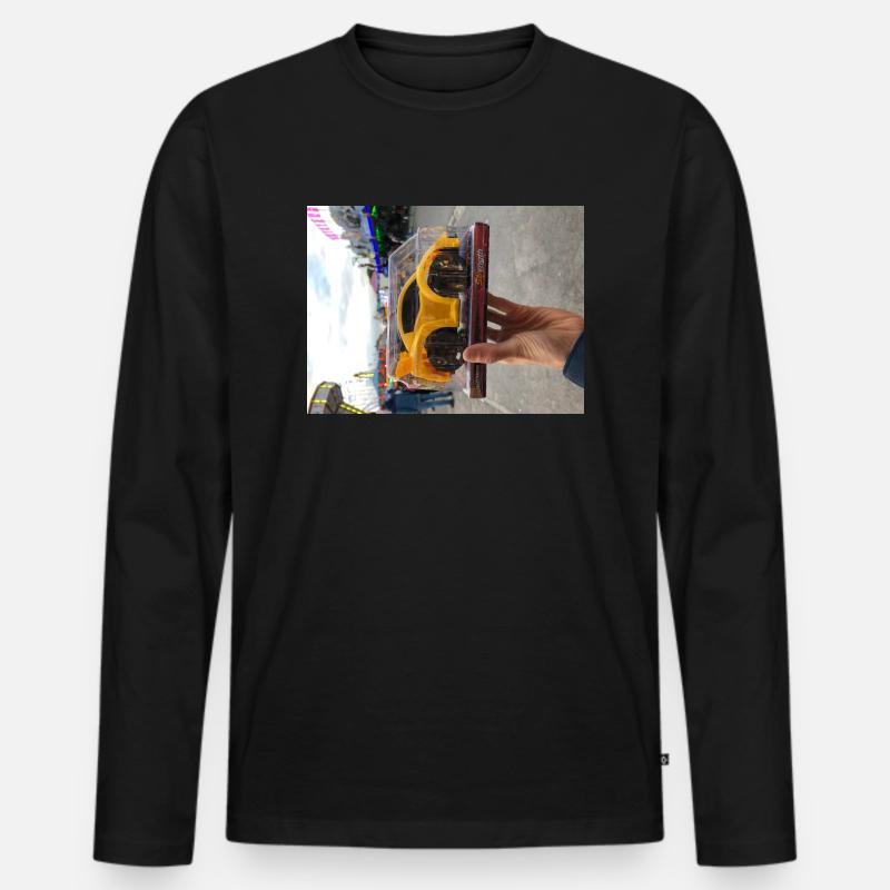 Auto - Männer Premium Bio Langarmshirt - Schwarz