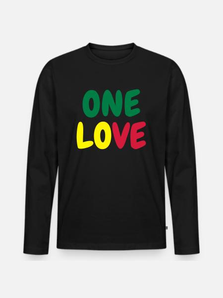 Cannabis / Haschich / Marijuana / Reggae / Rasta - T-shirt manches longues Premium bio Homme - noir