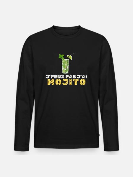 Je peux pas mojito - T-shirt manches longues Premium bio Homme - noir