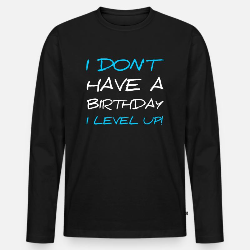 Gamer level up! - Männer Premium Bio Langarmshirt - Schwarz