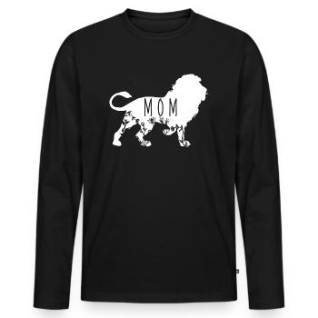 Lioness Mom Lioness Gift - Men's Premium Organic Long Sleeve Shirt - black - Front - Nico (187cm)