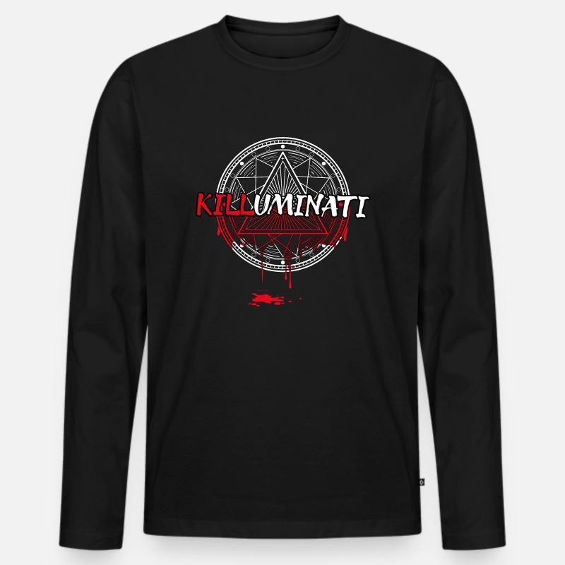 Killuminati - Männer Premium Bio Langarmshirt - Schwarz
