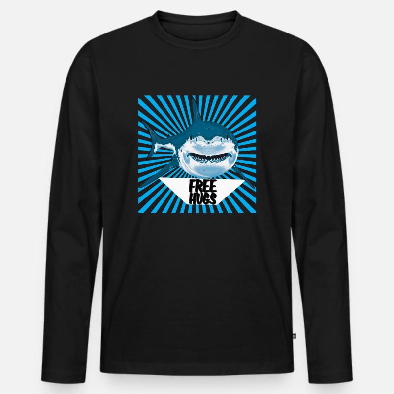 Batch 5 7 Artboard 1 - Männer Premium Bio Langarmshirt - Schwarz