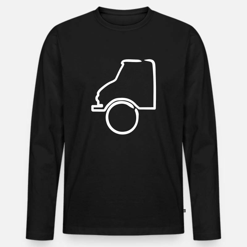 Unimog - Oldtimer - Offroad - Universal Motorgerät - Männer Premium Bio Langarmshirt - Schwarz