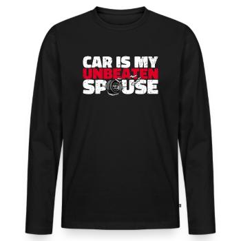Kfz-Mechatroniker Autowerkstatt Werkstatt Auto - Männer Premium Bio Langarmshirt - Schwarz - Vorne - Nico (187cm)