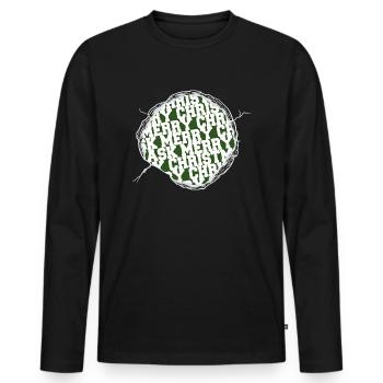 Fairy Tail Christmas Christmas Present Gift - Men's Premium Organic Long Sleeve Shirt - black - Front - Nico (187cm)