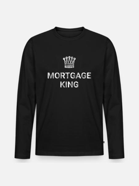 Mortgage King - Men's Premium Organic Long Sleeve Shirt - black