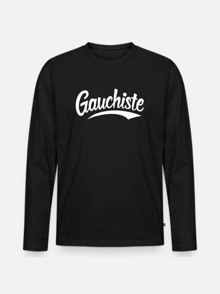 Gauchiste - T-shirt manches longues Premium bio Homme - noir