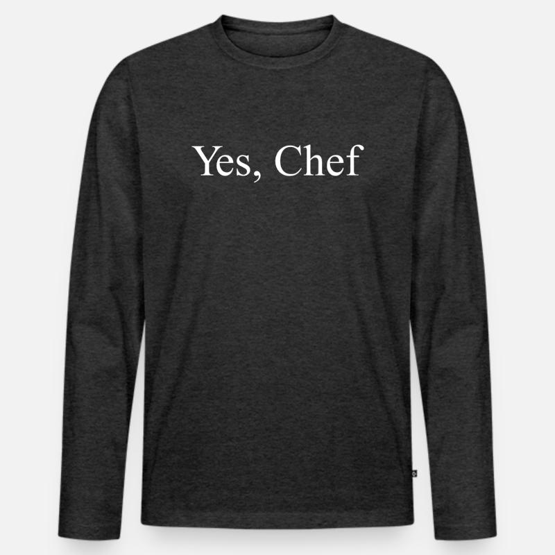 Ja Chef Lustiges Restaurant Küche Kochen Ja Chef Männer Premium Bio Langarmshirt