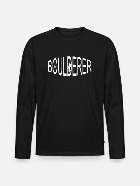 climbing - Men's Premium Organic Long Sleeve Shirt - black