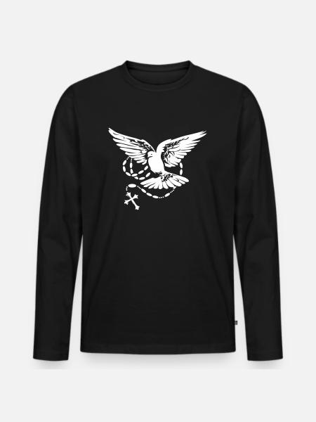 Colombe Saint- - T-shirt manches longues Premium bio Homme - noir