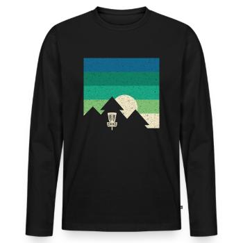 Disc Golf Players Disc Golf Disc Golf Players - T-shirt manches longues Premium bio Homme - noir - Devant - Nico (187cm)