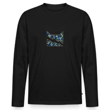 Donenrclan Thunderclan Firestar Feuerstern Katzen - Männer Premium Bio Langarmshirt - Schwarz - Vorne - Nico (187cm)
