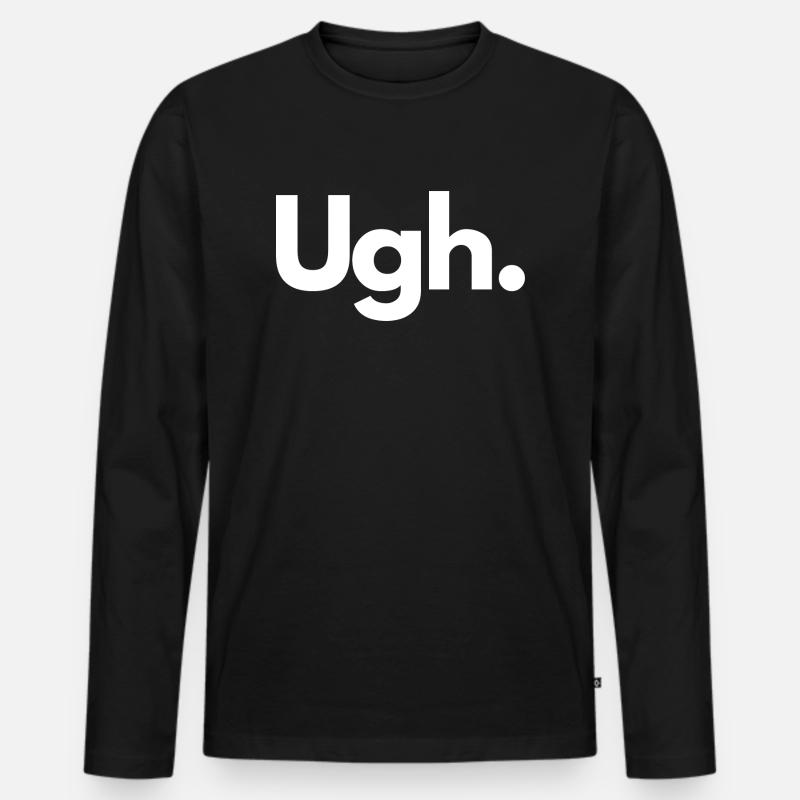 Pfui. - Männer Premium Bio Langarmshirt - Schwarz