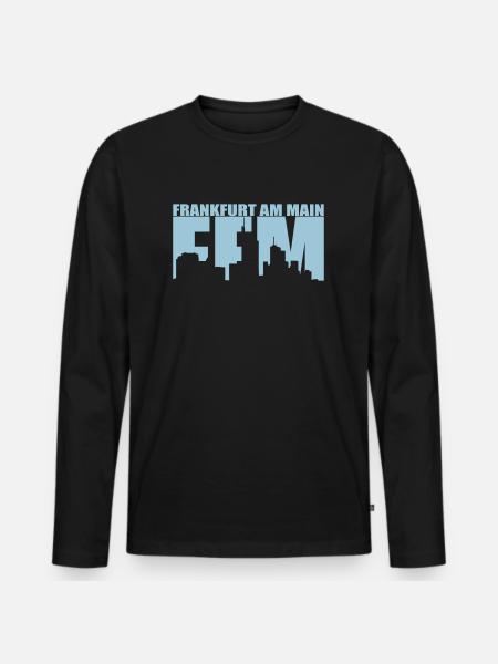 FFM - Frankfurt am Main - Men's Premium Organic Long Sleeve Shirt - black