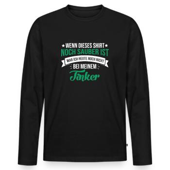 Tinker Pferd Pferdespruch Vanner Gypsy cob lustig - Männer Premium Bio Langarmshirt - Schwarz - Vorne - Nico (187cm)