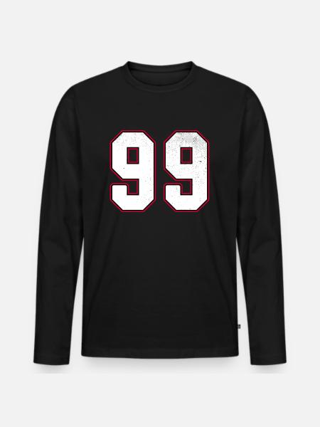 Number Ninety nine - 99 Classic Vintage Sport - Men's Premium Organic Long Sleeve Shirt - black