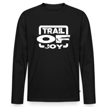 Extreme Biking Gift Blissful Journey - Men's Premium Organic Long Sleeve Shirt - black - Front - Nico (187cm)