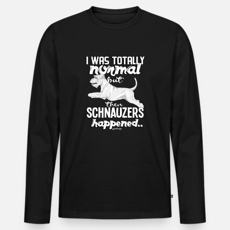 schnauzershappened2 - Männer Premium Bio Langarmshirt - Schwarz