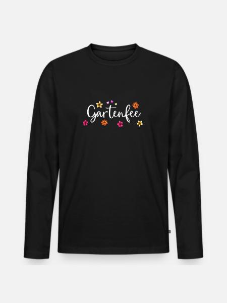 Garten Gärtnerin Geschenkidee - Männer Premium Bio Langarmshirt - Schwarz