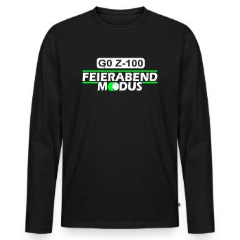 Zerspaner Zerspanungsmechaniker CNC- Fräser Dreher - Männer Premium Bio Langarmshirt - Schwarz - Vorne - Nico (187cm)