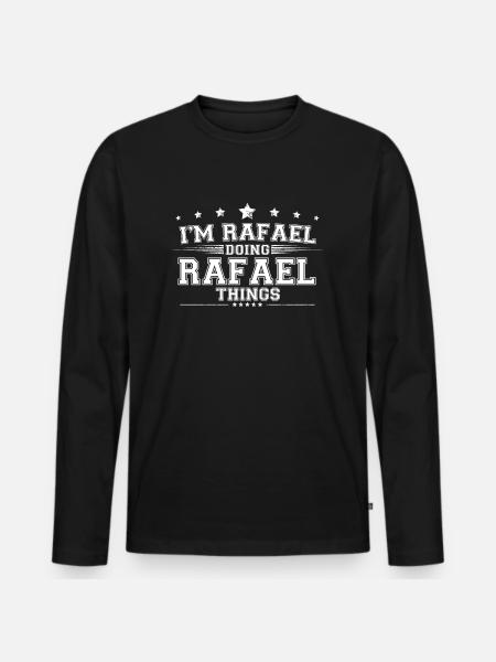 Rafael - Men's Premium Organic Long Sleeve Shirt - black