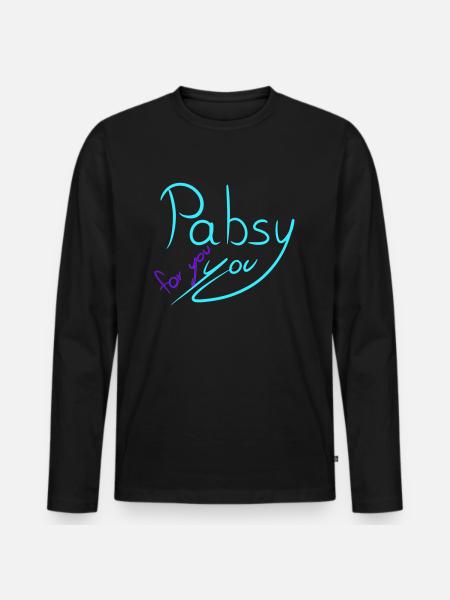 Pabsy Vous - T-shirt manches longues Premium bio Homme - noir