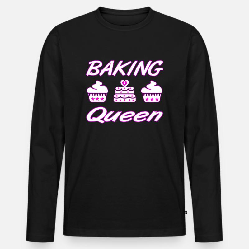 Backen - Männer Premium Bio Langarmshirt - Schwarz