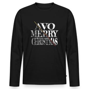 Couples Geek present bedroom Bubaprints - Men's Premium Organic Long Sleeve Shirt - black - Front - Nico (187cm)