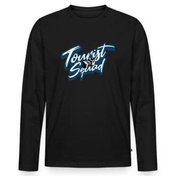 Tourist Squad Picture Photographer Vacation - Männer Premium Bio Langarmshirt - Schwarz - Vorne - Nico (187cm)